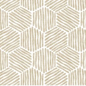 Origin 21 Fabric Shower Curtain natural Geometric mildew resistant 72 x 72